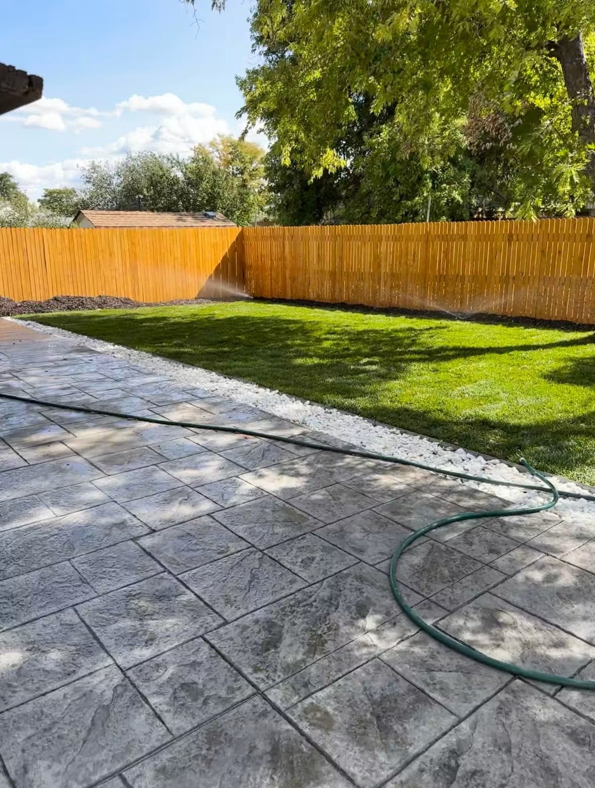 Finished residential concrete project