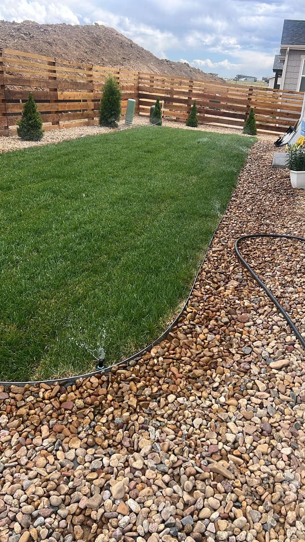 Residential landscaping project in Colorado